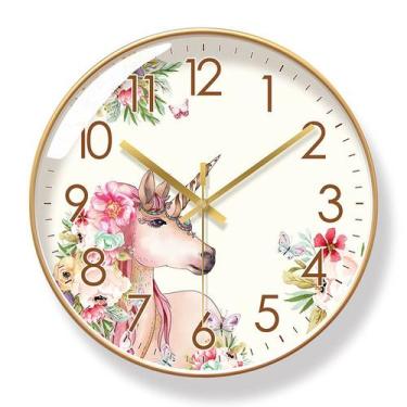 Imagem de Relógio de parede Unicorn 30cm Silent Non-Ticking Quartz Plastic - yiw