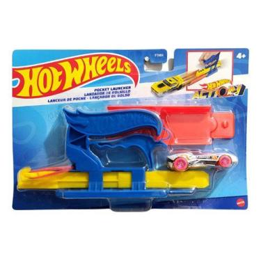 Imagem de Lançador De Carrinhos Hot Wheels Basico Com Carro - Mattel, Lançador a