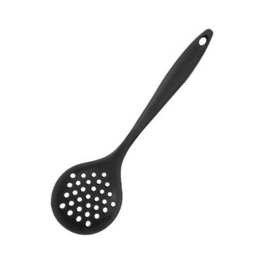 Imagem de Escumadeira Silicone Arroz E Fritura 33cm - Preta