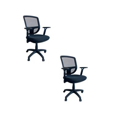 Imagem de Kit 2 Cadeiras De Escritório Diretor Oficial Ergon Uni + E-book