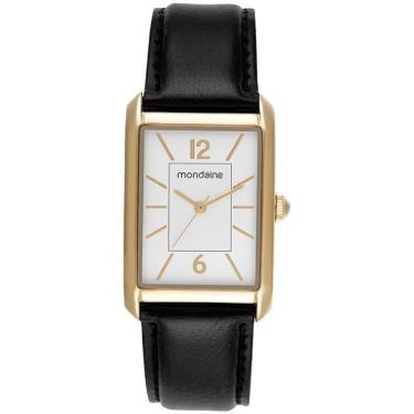 Imagem de Relógio Mondaine Feminino Couro Dourado 99798LPMVDH1-Feminino
