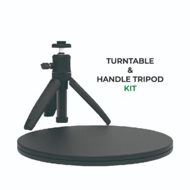 Imagem de Kit Plataforma Giratoria Manual e Tripé de Extensão de Scanner para Digitalização 3D Creality
