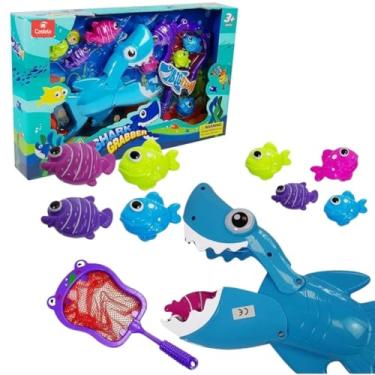 Imagem de Brinquedo Tubarão Pega Peixinhos com Rede - Castela