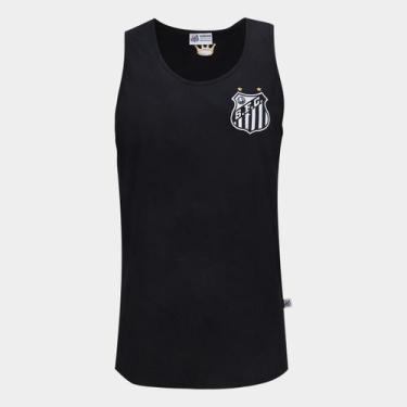 Imagem de Regata Santos Masculina - Surf Center, Preto, M