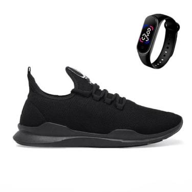 Imagem de Kit Tênis Casual Masculino Cadarço Estiloso Confortável Dia a Dia e Re