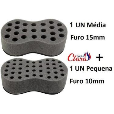 Imagem de Esponja Twist 01 Média + 01 Pequena Afro Nudred Cabelo - Santa Clara