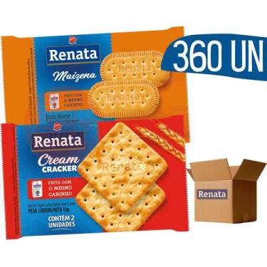 Imagem de Biscoito em Sache Renata Maizena e Cream Cracker - 360 und
