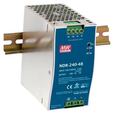 Imagem de Mean Well MW 240W Transformadores Industriais De Trilho Din Com SaíDa úNica Fonte De AlimentaçãO Para RáDio Amador 48V 5A (NDR-240-48 48V/5A/240W/DIN RAIL Power)