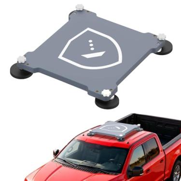 Imagem de Ablian Mini suporte Starlink, mini suporte magnético Starlink com capa protetora, sem furadeira para superfícies de metal em trailers, vans, barcos, iates, caminhões, à prova de choque e à prova