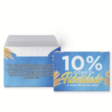 Imagem de Envelope Colado 10% Dízimo da Fidelidade - 100 Unidades - no-brand