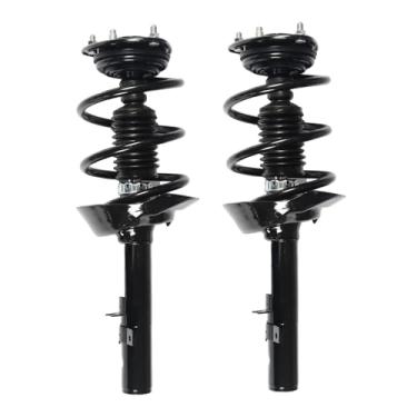 Imagem de Tiezful Par dianteiro de amortecedor completo adequado para Honda Accord 2013-2017 conjunto de suportes rápidos com amortecedor de mola helicoidal 2,4L 2014 2015 2016 Substituição para 172970 172971