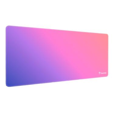 Imagem de Mouse Pad Gamer Extra Grande 90x40 Deskpad Ergonômico Speed Rosa Roxo Degradê Gradiente - Titorion