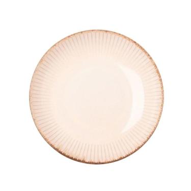 Imagem de Jogo 2 Prato Fundo Para Massas Cerâmica Linear Branco 23cm Lyor