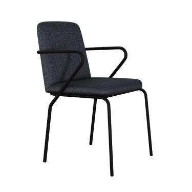 Imagem de Cadeira Bloom Fixa C-4 Pes C-braco 490x580x850 Mm C-1 Un Grafite Corriente Grafite Corriente