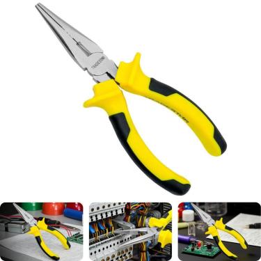 Imagem de Alicate Bico Meia Cana 6'' Aço Carbono Niquelado Tradestar