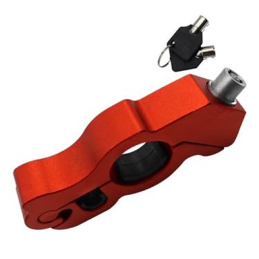Imagem de Ailgely Trava de Aperto para Motocicleta, Braçadeiras de Trava de Scooter para Serviço Pesado Com Alumínio CNC, Trava de Guidão para Evitar Roubo para Bicicleta Suja, Ciclomotor, ATV Com (Vermelha)