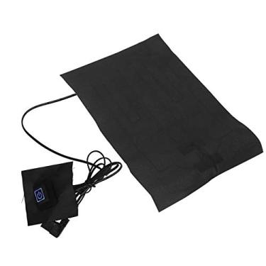 Imagem de Cryfokt Almofada de Aquecimento Elétrica Ajustável Com Temperatura Folha de Aquecimento USB para Roupas de Colete Vermelho Azul Verde Engrenagem Lavável à Prova D'água Portátil 1 X Almofada de