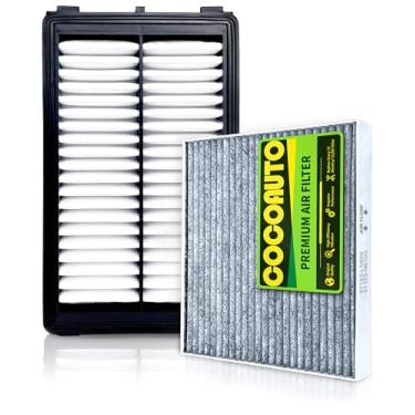 Imagem de COCOAUTO Kit de filtro de ar de motor de cabine para Tucson 2022-2025, Santa Fe Sorento K5 2021-2025, Sonata 2020+, Santa Cruz 2022+, Sportage 2023+, 1,6L 2,5L, não é para híbrido, 28113L1000 e