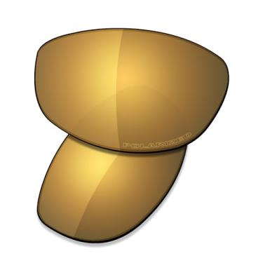 Imagem de SAUCER Lentes de reposição premium e kits de borracha para óculos de sol Oakley Tightrope OO4040 de alta definição - Bronze dourado polarizado