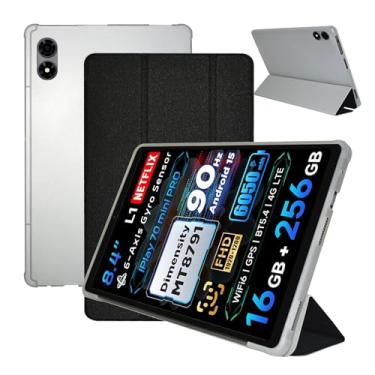 Imagem de Capa para ALLDOCUBE iPlay 70 Mini Pro, capa para tablet KONXISA com material de poliuretano premium, função de suporte dobrável, capa antiarranhões e proteção total para tablet, capas protetoras leves