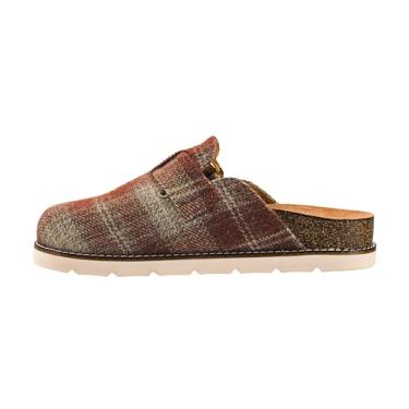 Imagem de Corkys Footwear Tamanco Hey Girl Day Dream – Com conforto acolchoado, detalhes de fivelas modernas e ajustáveis e usabilidade o dia todo para estilo e suporte sem esforço, Xadrez enferrujado, 38