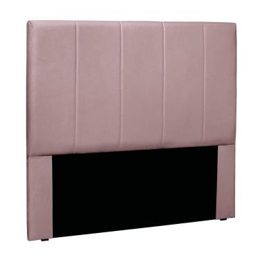 Imagem de Cabeceira Cama Box Solteiro 90 Cm Arizona Veludo S04 - D'rossi Cor Lilás