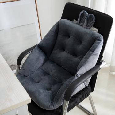Imagem de Almofada de assento, almofadas de cadeira de escritório, almofada de bumbum para sentar por muito tempo, almofadas de assento para cadeiras com encosto, almofadas de cadeira extra grossas com algodão
