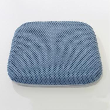 Imagem de Almofada de assento cadeira de jantar 1 2 4 6 conjunto, almofada de assento cadeira quadrada, almofada de cadeira 40 x 40 sem banho casa de campo almofada de assento cadeira de cozinha lavável e