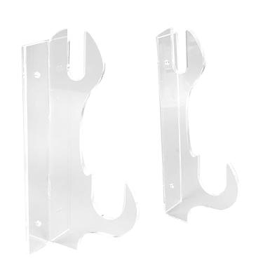 Imagem de Phefop Suporte de Faca Samurai, Suporte de Montagem Em Parede de Espada Acrílica Premium, Display Elegante para Espadas Samurai, 7,1 Unidades para Coleção de Artes Marciais (Transparente)