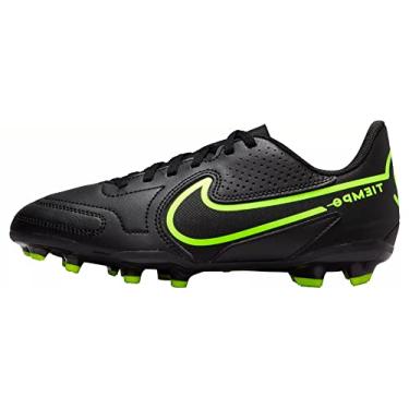 Imagem de Nike Tênis de futebol infantil unissex Junior Legend 8 Club Fg/Mg, Preto/Volt1, 2.5 Little Kid
