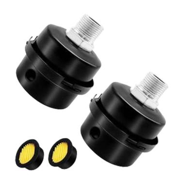 Imagem de MERIGLARE 2x Silenciador de Compressor de Ar, Abafador de Ruído, Rosca de 1/2", Acessórios de Substituição para Geradores e Sopradores