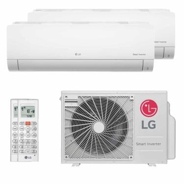 Imagem de Ar Condicionado LG Multi Split Bi Split Inverter 18000 BTUs 1X9000+1X12000 220V Quente e Frio A2UW18GFAC