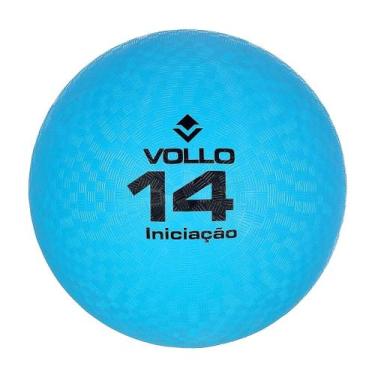 Imagem de Bola de Iniciação Vollo Recreação Borracha 14 anos, Azul, 14 anos