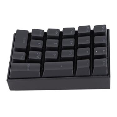 Imagem de Estink Teclado Numérico Mecânico de 21 Teclas, Teclado Com Fio Sem Desbotamento Com Usb Tipo C para, Linux, Ios, Pc e Laptop (Interruptor Vermelho)