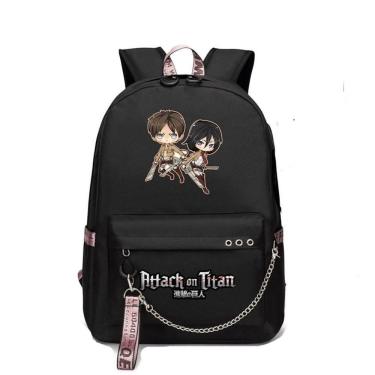 Imagem de Mochila escolar Attack on Titan Anime para crianças