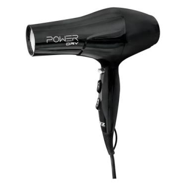 Imagem de Secador De Cabelo Lizz PowerDry Bivolt 2000W, Preto, Bivolt - 110V ou 