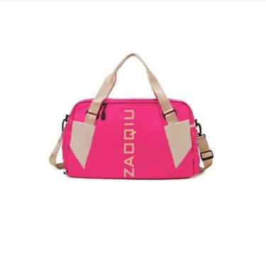Imagem de Bolsa de Mão/Mala de Bordo 10 kg – Versátil para Viagem, Academia e Dia a Dia | Compacta, Resistente e Fácil de Transportar (Rosa Pink)