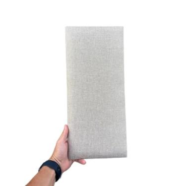 Imagem de Kit 10 Cabeceira de Cama Box Estofada Modular 45x20cm Decoração Para Quarto(LINHO BEGE CLARO,CASAL - 7 PLACAS)