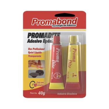 Imagem de Cola Adesiva Promadite Adesivo Epóxi Secagem Rápida 10 Minutos 40g - P