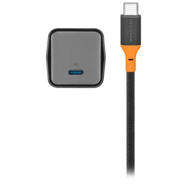 Imagem de INSIGNIA Cabos USB, carregamento de alta velocidade de 20 Gbps e sincronização de dados, nylon trançado, compatível com MacBook, laptop, iPhone, iPad, Android (acessórios, acessório de parede USB-C de