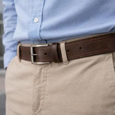 Imagem de Cinto Largo Masculino Em Couro 100% Natural - FRANBOOTS, Marrom