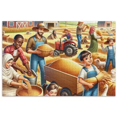 Imagem de Quebra-cabeça Farm Harvest 500 peças para adultos Engraçado Hard Puzzle Pintura Fine Art