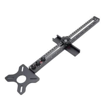 Imagem de Estink Suporte de Ranhura para Fresamento de Roteador, Guia de Corte Circular Ajustável, Gabarito Modular e Versátil Com Design Preciso para Marcenaria, Estrutura de Liga de Alumínio