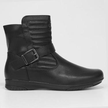 Imagem de Bota Cano Curto Mooncity Matelassê E Fivela Feminina-Feminino