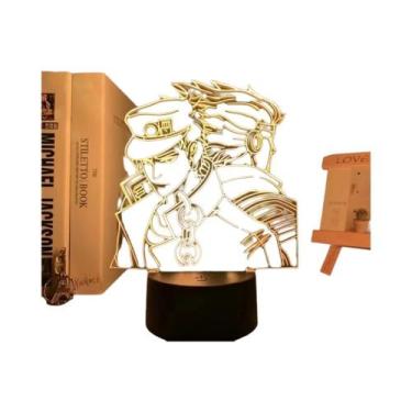 Imagem de Luz Noturna 3D JoJo's Bizarre Adventure Para Decoração De Quarto, Lâmp