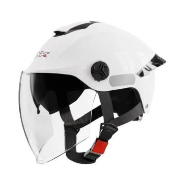 Imagem de Capacete De Motocicleta Aberto Preto De Verão Com Proteção Contra Impa