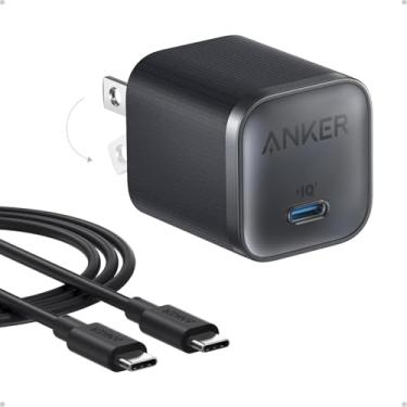 Imagem de Anker Carregador Nano 45W Tipo C, Carregamento Rápido, Compacto E Dobrável, Bloco Carregador Usb C Para Samsung Galaxy S25 Ultra/S24 Series, Iphone 16 Series, Macbook, Pixel 9, Ipad (Cabo De 1,8 M