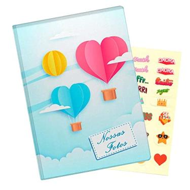 Imagem de Álbum 500 Fotos 10x15 Céu azul com balões com Adesivos