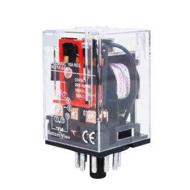 Imagem de MK3P-I Mini Intermediate Relay 220V 24V 110V 380V 6V MK3P-I 11 Pins Copper Coil Silver Contact Small Electromagnetic Relay 10A 1pcs(AC 380V)