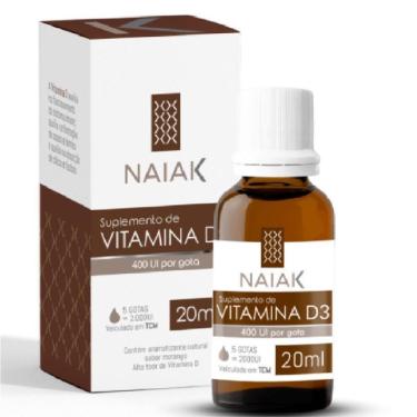 Imagem de Vitamina D3 400 UI 20ml Liquido Naiak-Unissex